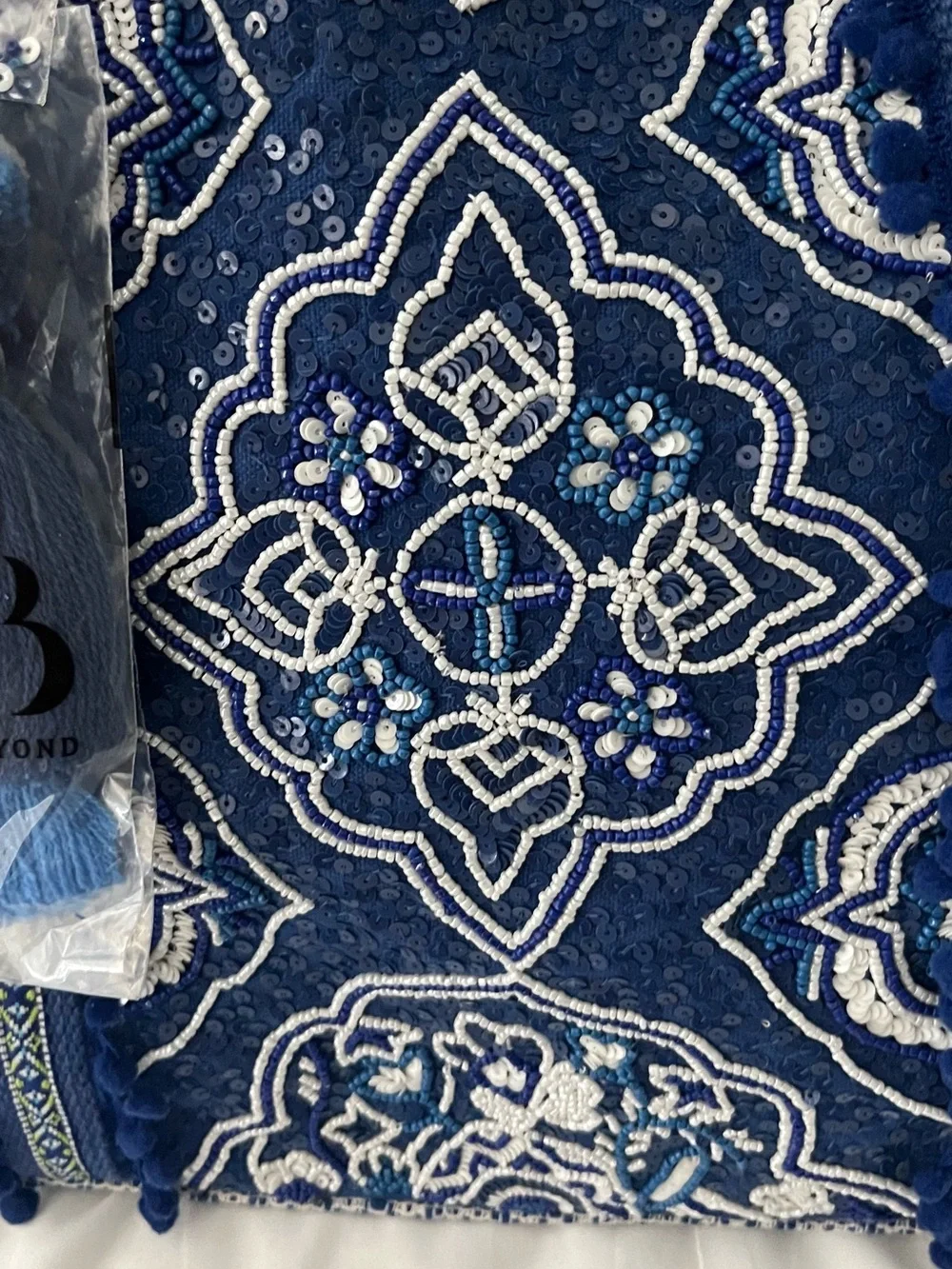 America & Beyond Tote With Bag Strap and Pouch oriental Blue
